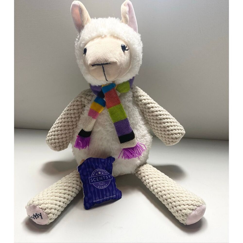 Scentsy Buddy Lenny the Lamb Plush with Blueberry Cheesecake Scent Pack 16” Soft